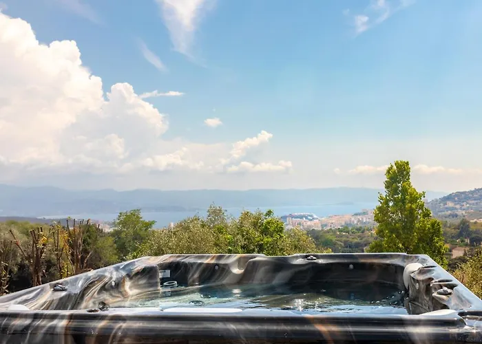 Vendégház Casa Lc Chambre1 Vue Jacuzzi